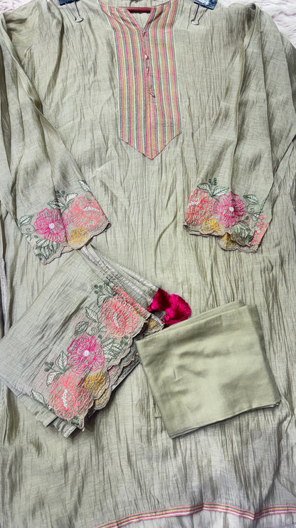Cotton Crush Fabric (Unstitch Suit)