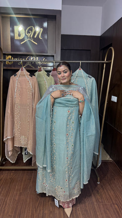 Kiran Glass Tissue (Unstitch Suit)