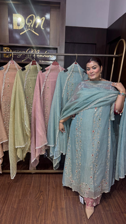 Kiran Glass Tissue (Unstitch Suit)
