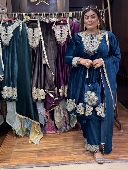 Meherban Velvet Anarkali