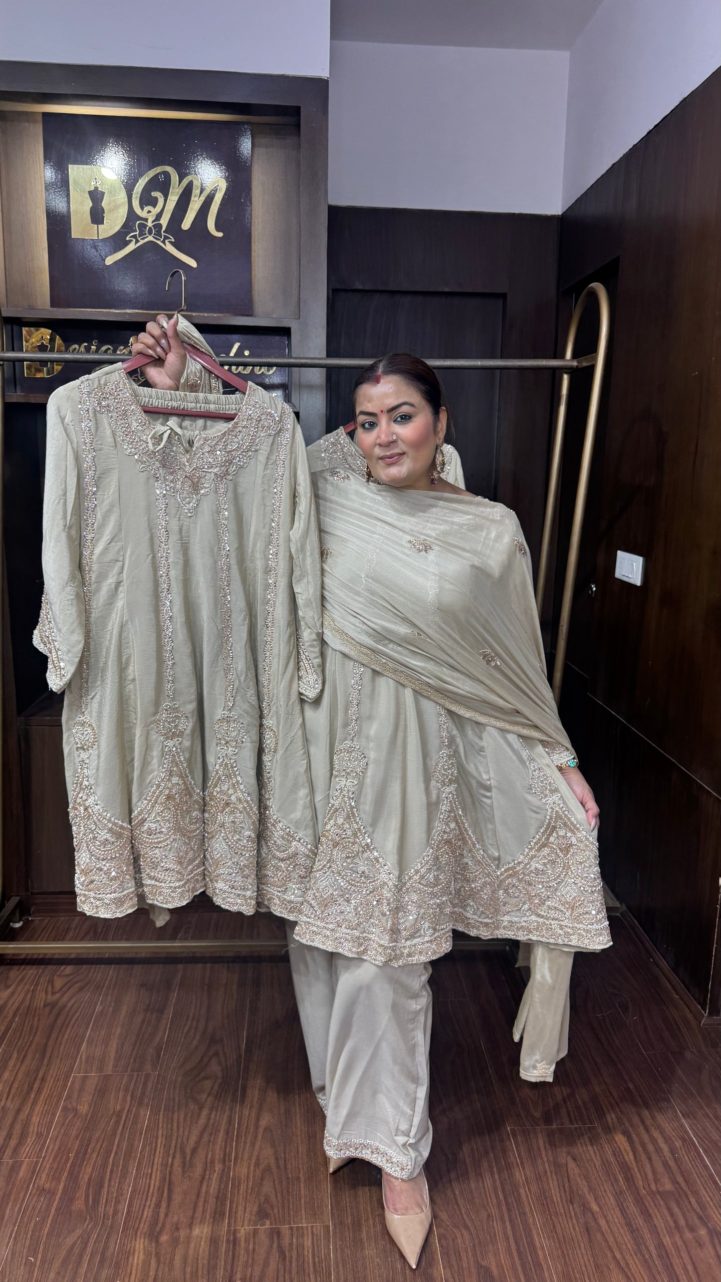 Kiara Pure Chinnon (Anarkali Suit)