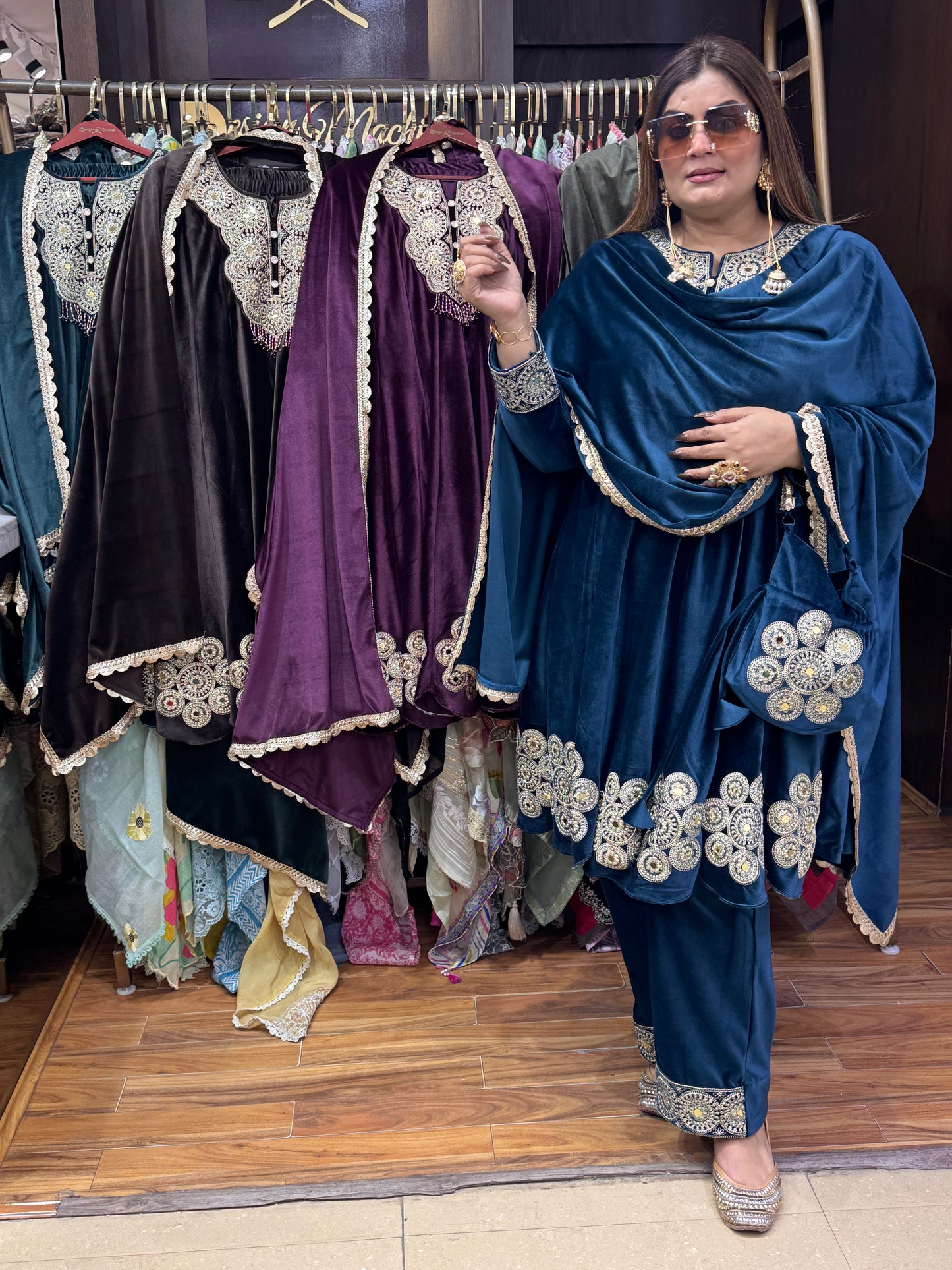 Meherban Velvet Anarkali