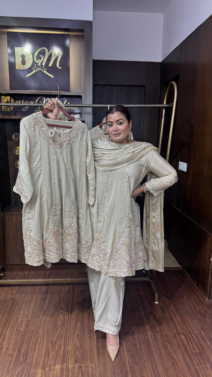 Kiara Pure Chinnon (Anarkali Suit)