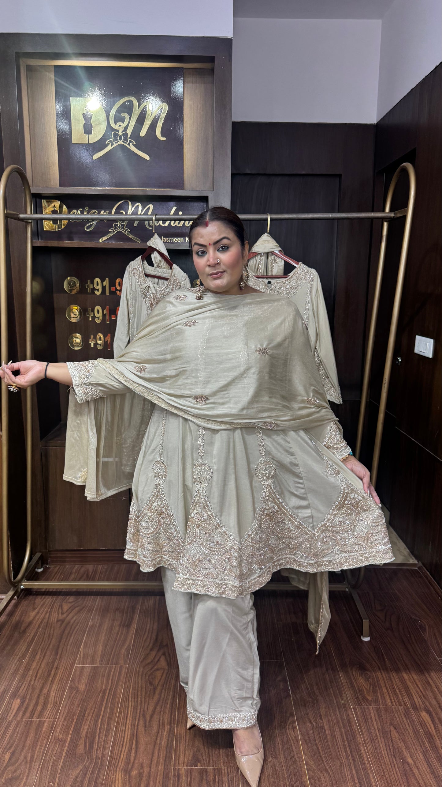Kiara Pure Chinnon (Anarkali Suit)
