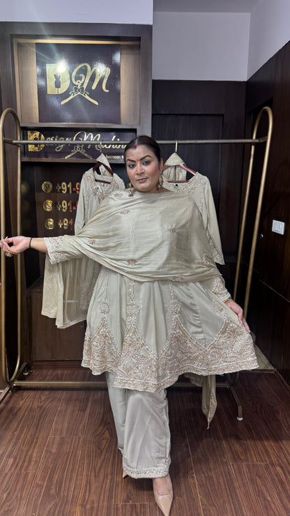 Kiara Pure Chinnon (Anarkali Suit)