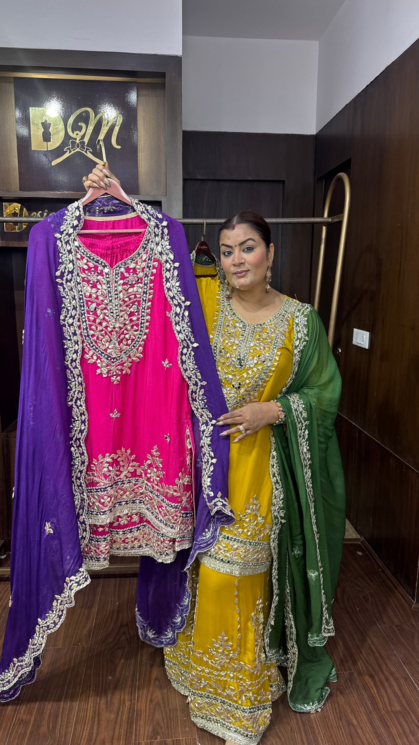Ridha Pure Chinnon (Sharara Suit)