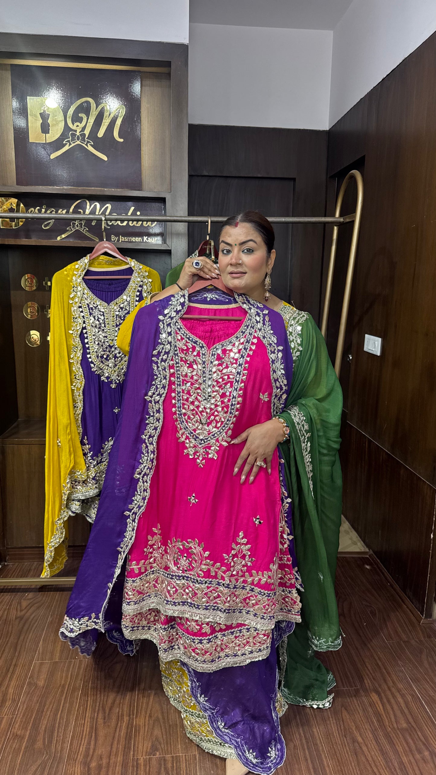 Ridha Pure Chinnon (Sharara Suit)