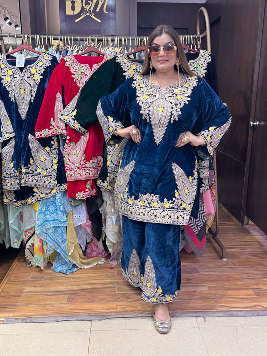 Gulnaar Velvet Cord-Set
