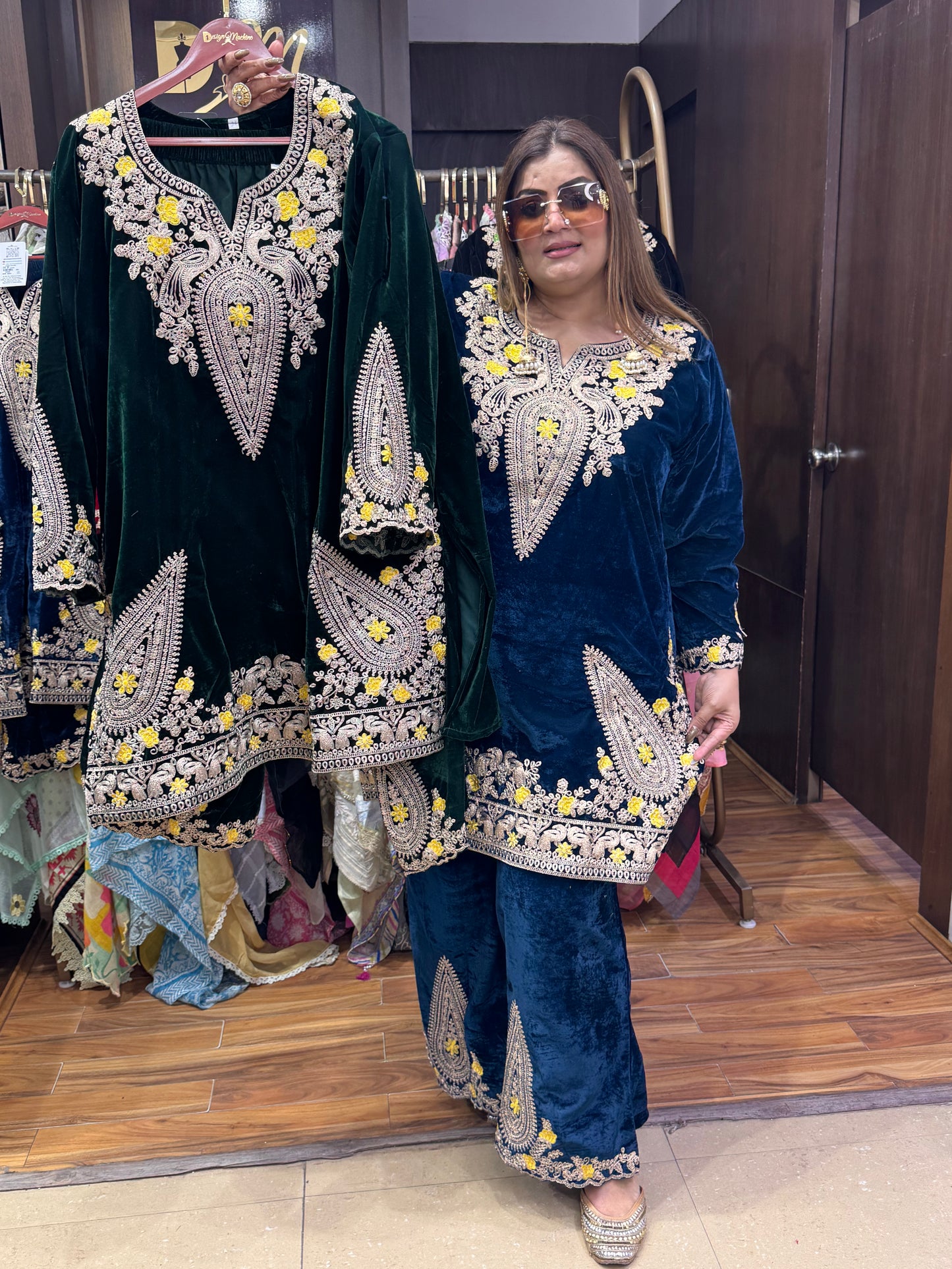 Gulnaar Velvet Cord-Set