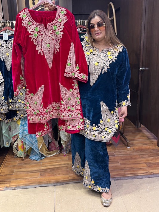Gulnaar Velvet Cord-Set
