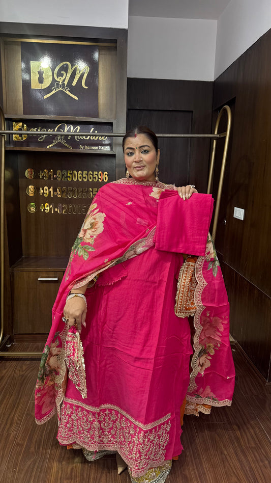 Riya Mal Chanderi (Unstitch Suit)