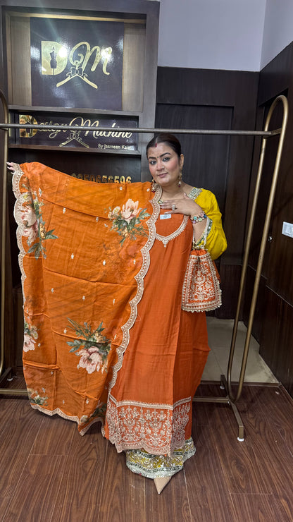 Riya Mal Chanderi (Unstitch Suit)