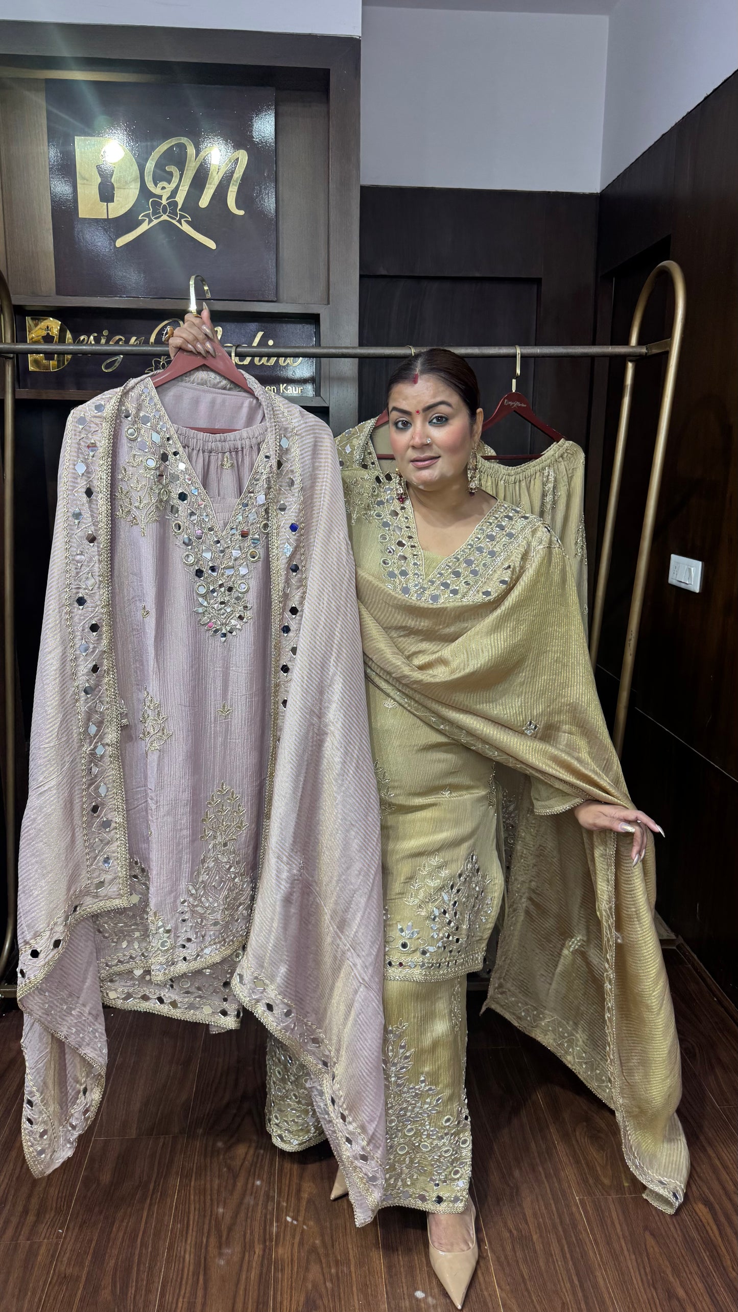 Hrida Glass Tissue (Sharara Suit)