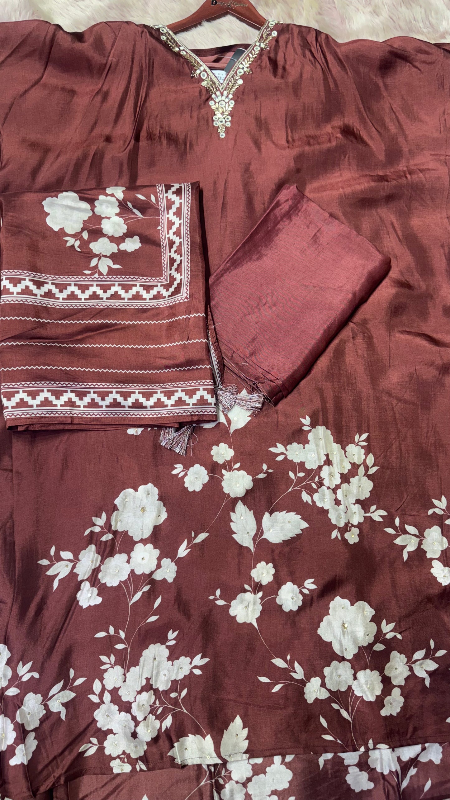 Pure Masleen Cotton (Unstitch Suit)
