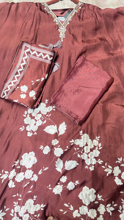 Pure Masleen Cotton (Unstitch Suit)