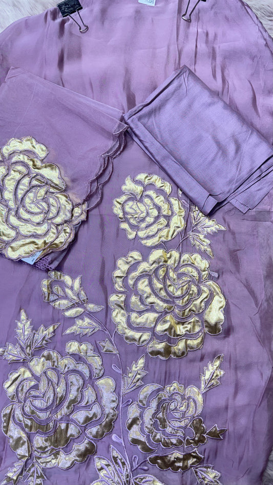 Gurleen (Organza Tissue Unstitch Suit)