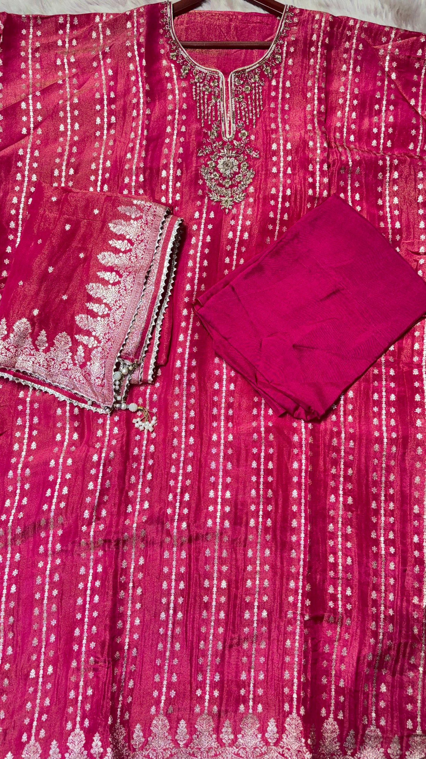Kiara (Banarasi Silk Unstitch Suit)