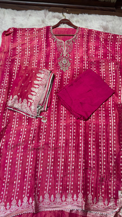 Kiara (Banarasi Silk Unstitch Suit)