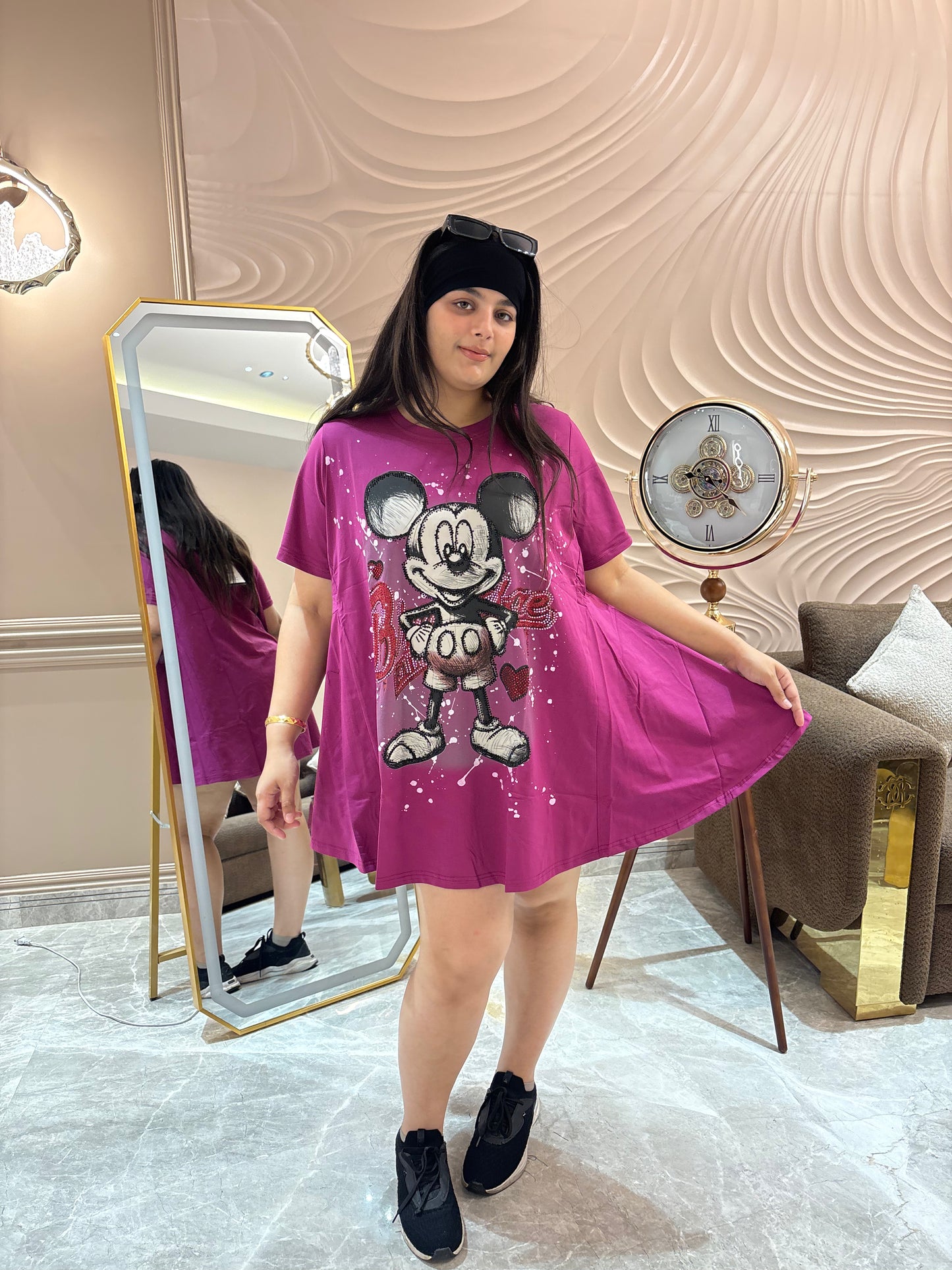 Zivah (Premium Cotton Fabric Mickey and Minnie Dress)