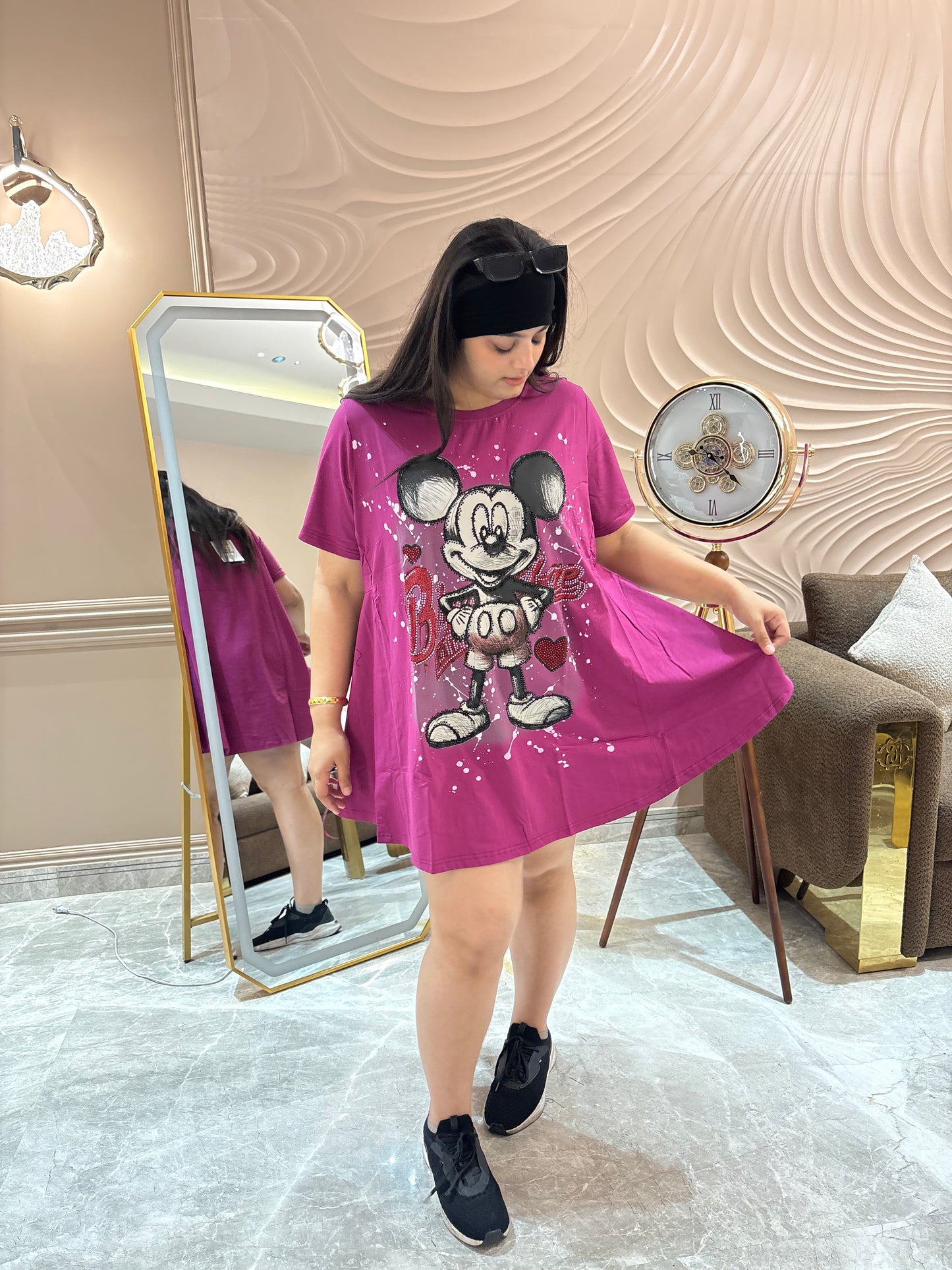 Zivah (Premium Cotton Fabric Mickey and Minnie Dress)