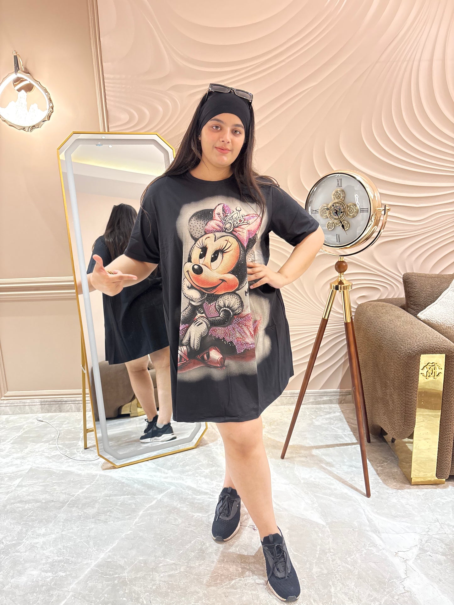 Zivah (Premium Cotton Fabric Mickey and Minnie Dress)