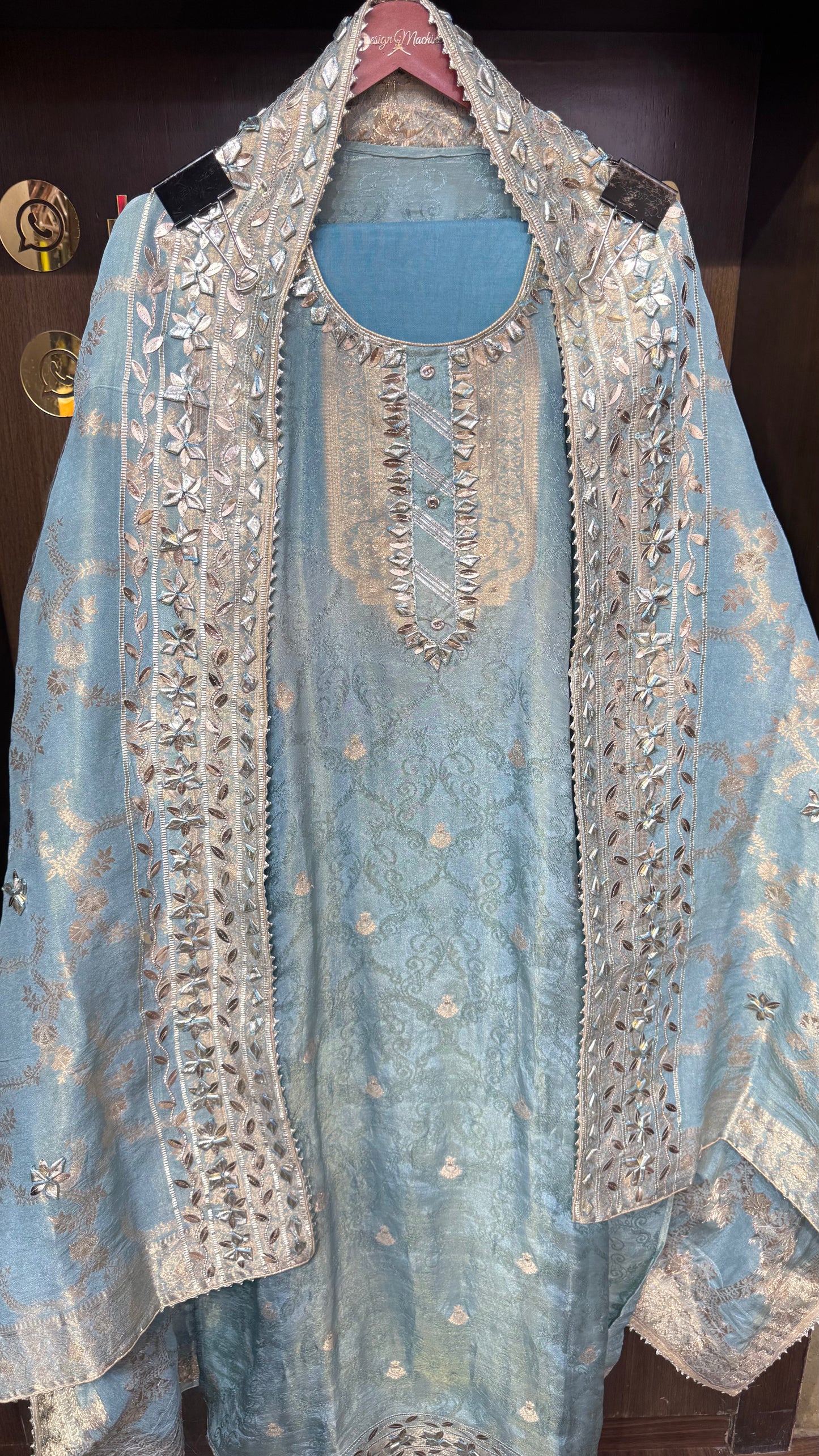 Banarasi Silk Unstitched Suit