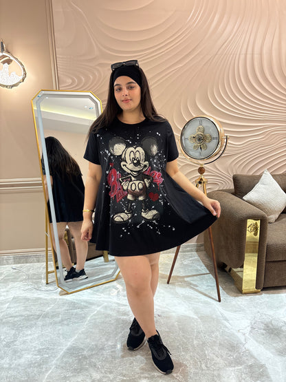 Zivah (Premium Cotton Fabric Mickey and Minnie Dress)