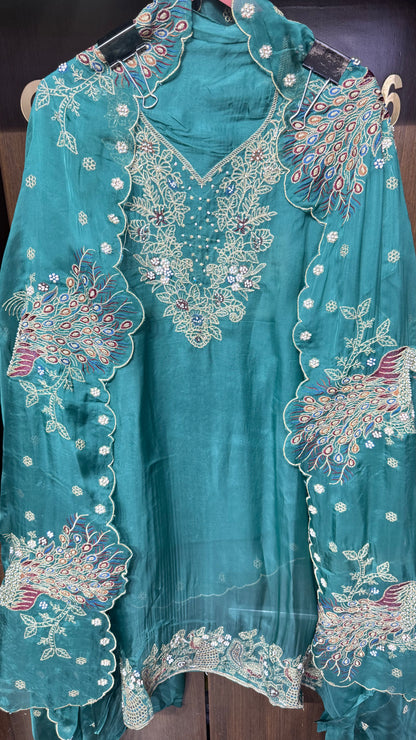Glass Tissue Unstitched Suit