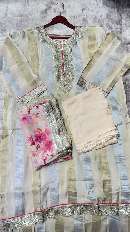 Shimmer Tissue Unstitched Suit