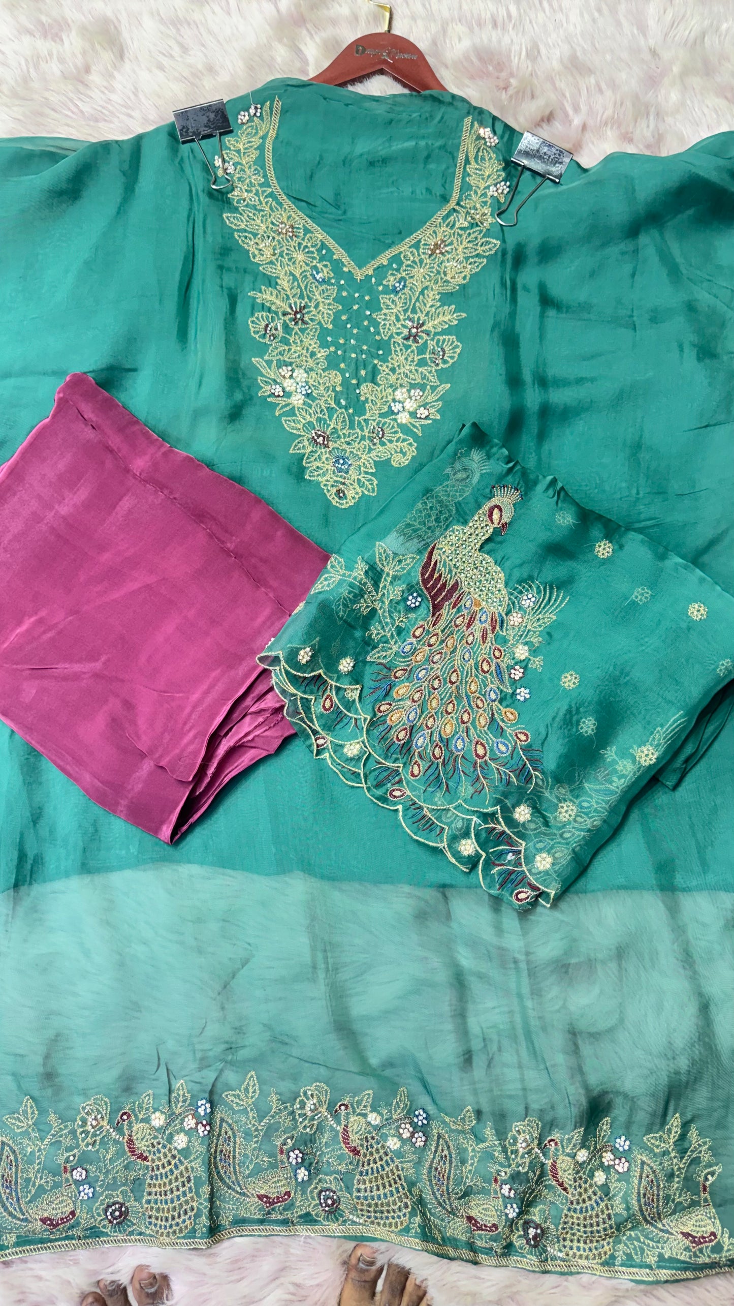 Glass Tissue Unstitched Suit