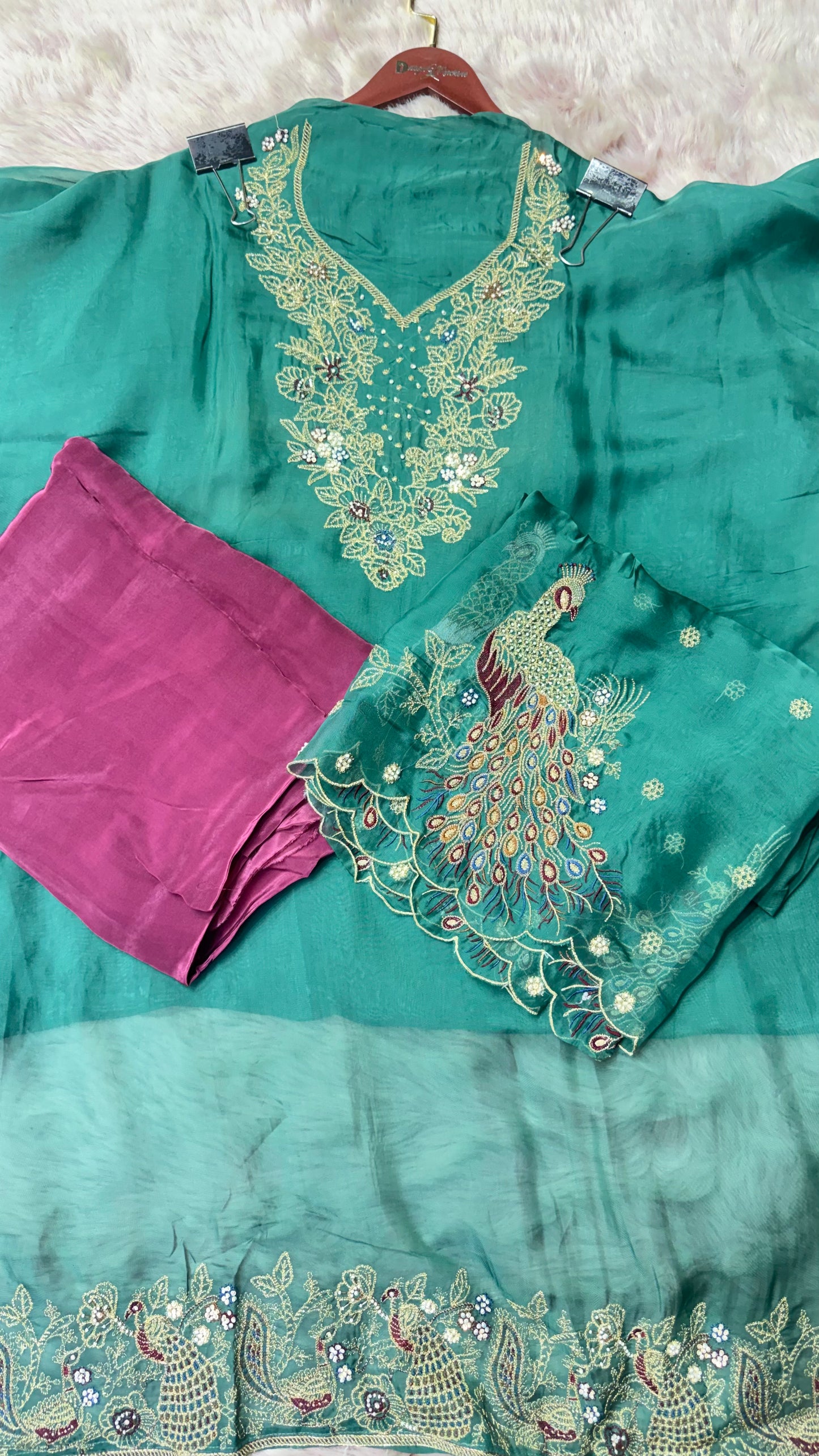Glass Tissue Unstitched Suit