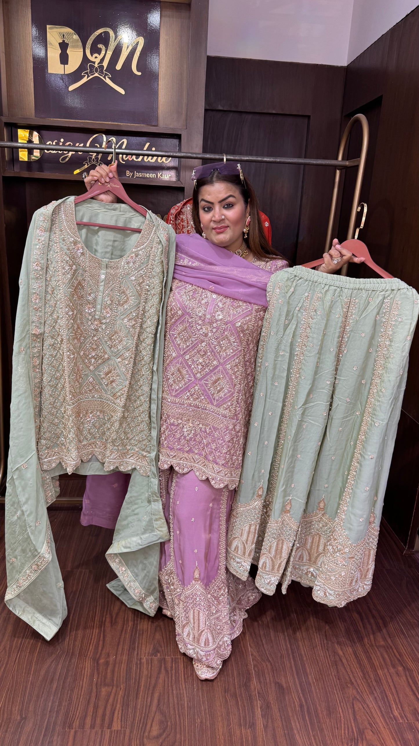 Veloura (Pure chinnon Crepe Sharara Suit)