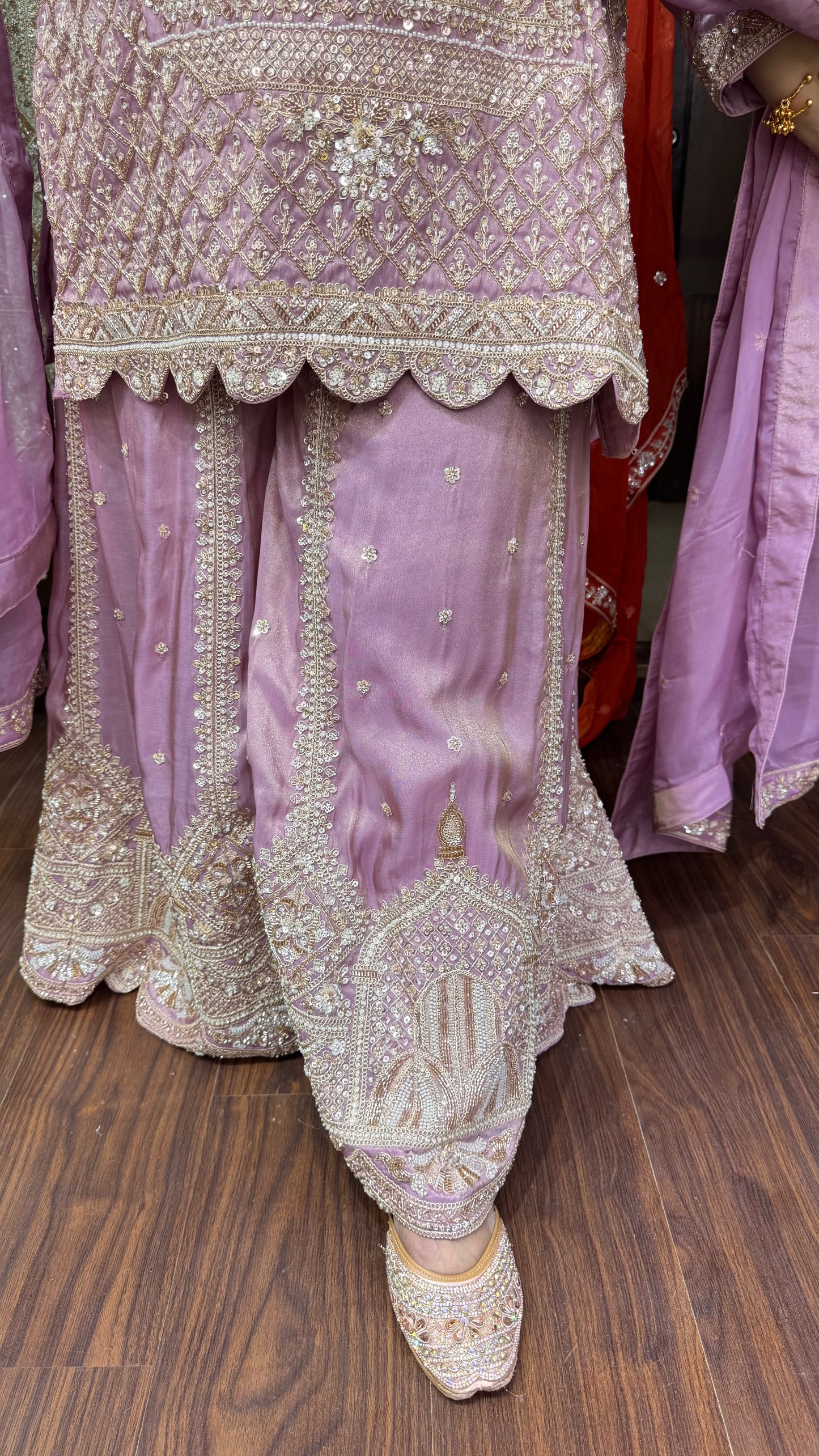 Veloura (Pure chinnon Crepe Sharara Suit)