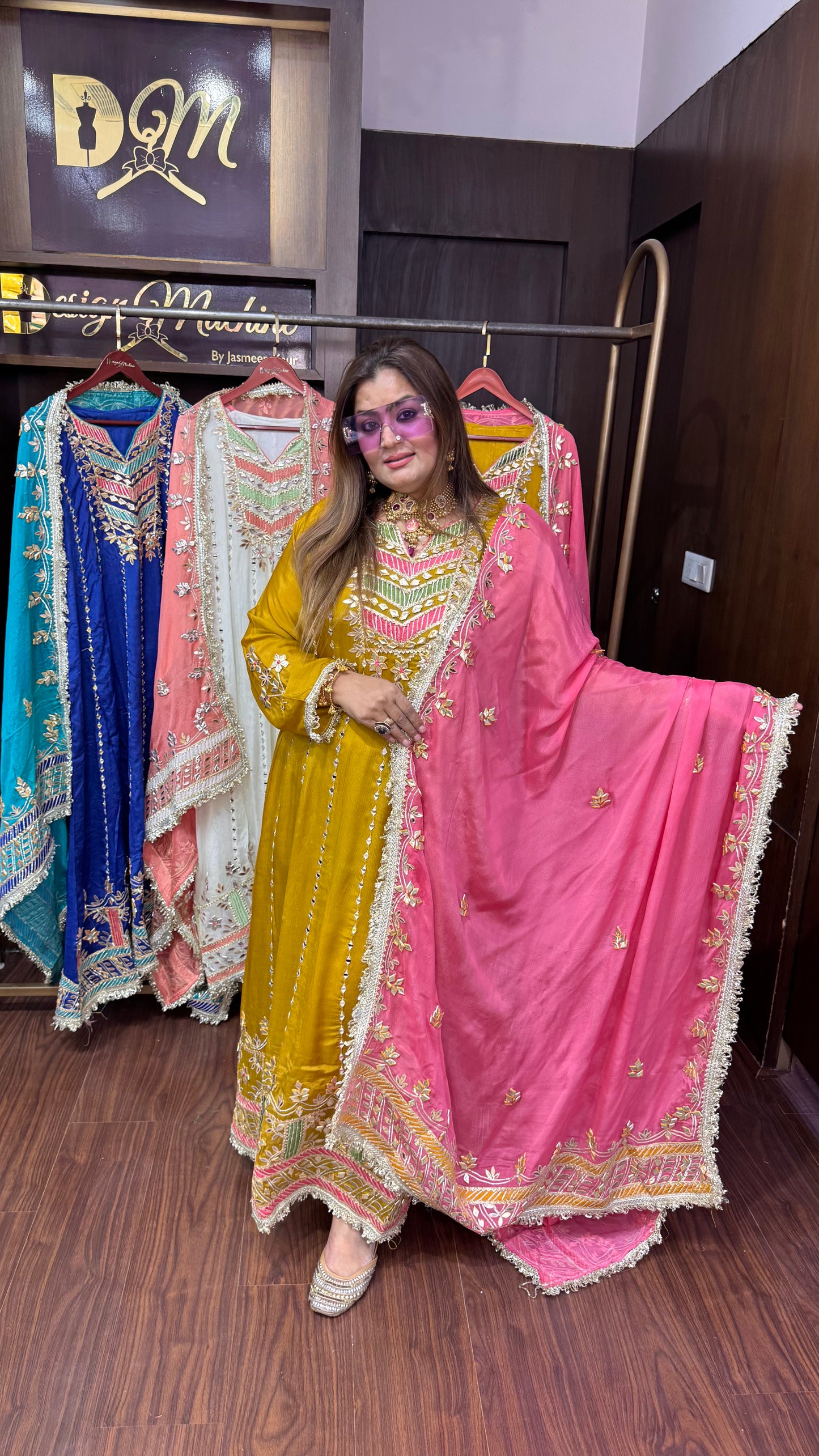 Veloura (Pure Chinnon Crepe Anarkali)