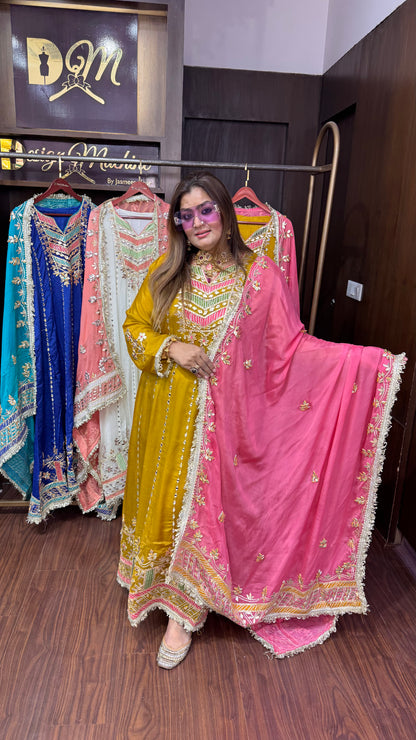 Veloura (Pure Chinnon Crepe Anarkali)