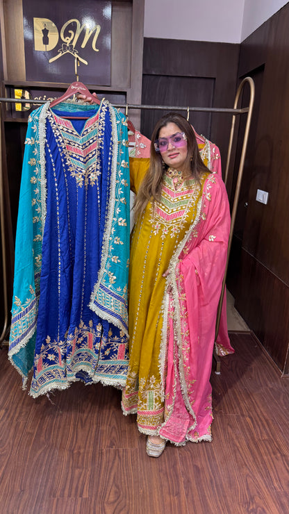 Veloura (Pure Chinnon Crepe Anarkali)