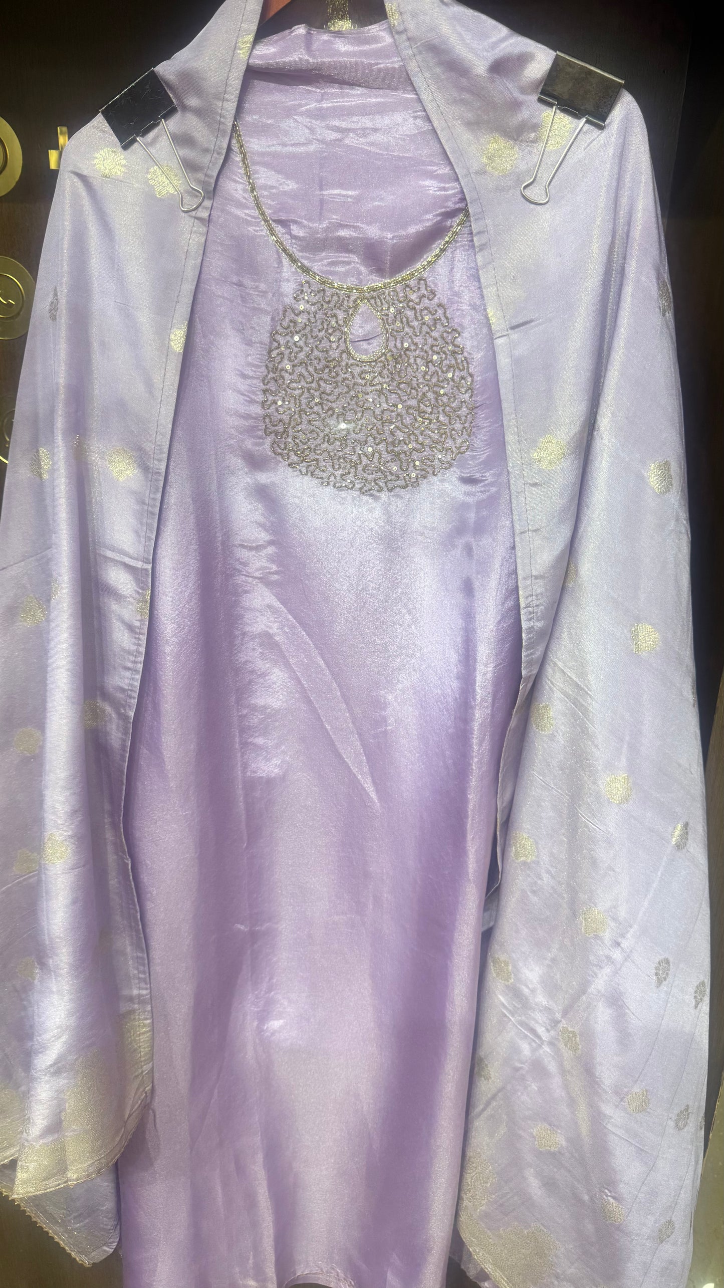 Glass Tissue Unstitched Suit