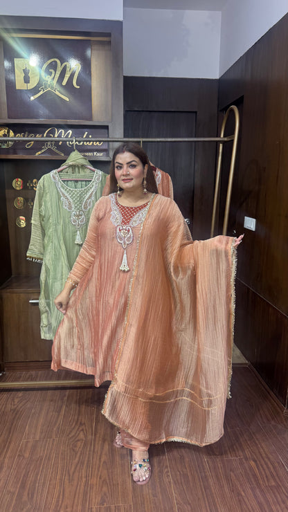 Gurlin (Glass Tissue Fabric Anarkali Suit)