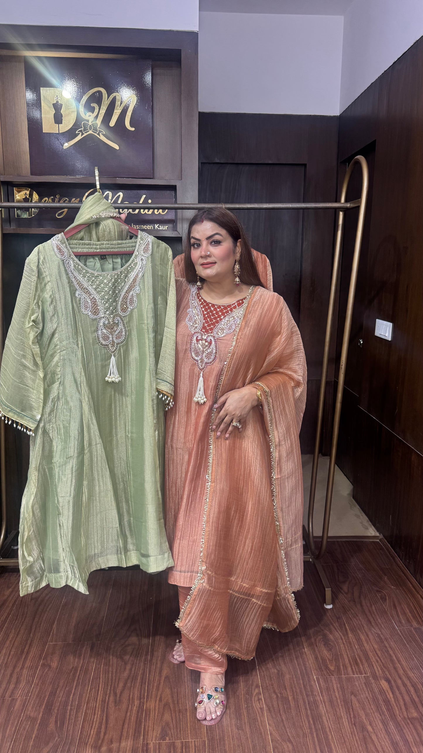 Gurlin (Glass Tissue Fabric Anarkali Suit)