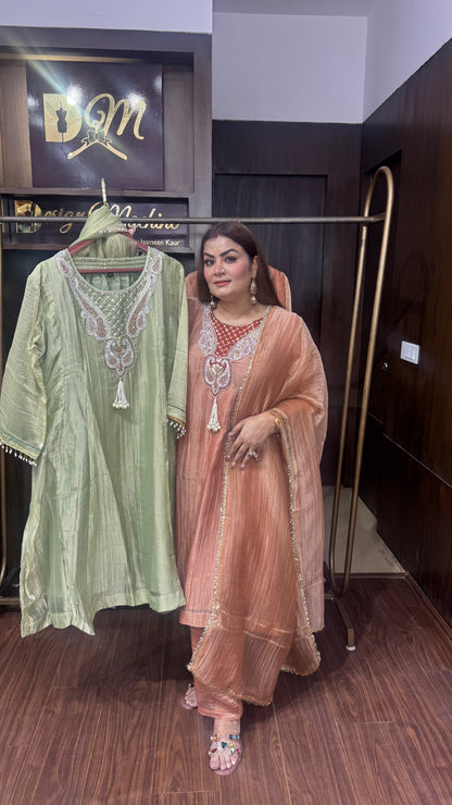 Gurlin (Glass Tissue Fabric Anarkali Suit)