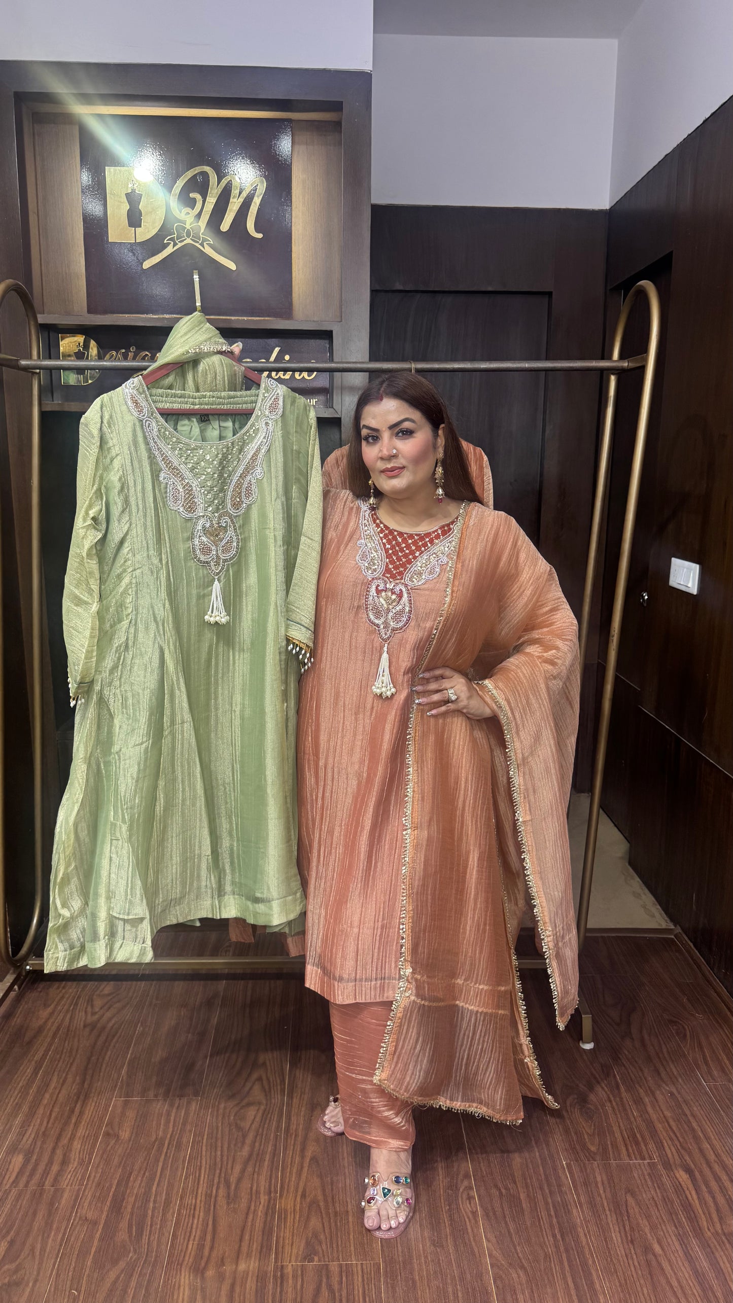 Gurlin (Glass Tissue Fabric Anarkali Suit)