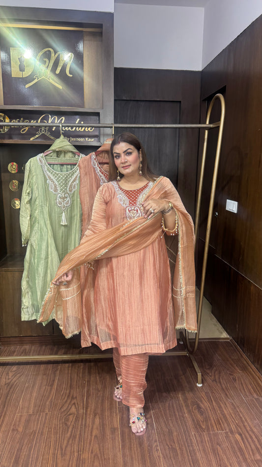 Gurlin (Glass Tissue Fabric Anarkali Suit)