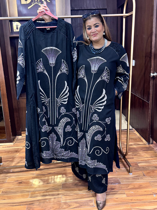 black cotton coordset