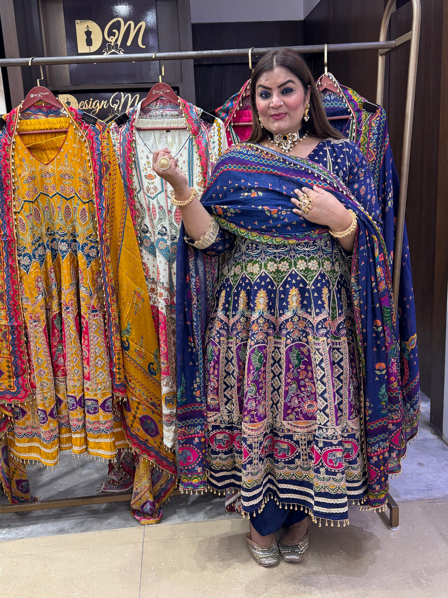 Ruhara Pure crepe (Anarkali)