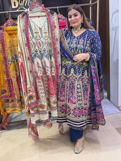 Ruhara Pure crepe (Anarkali)