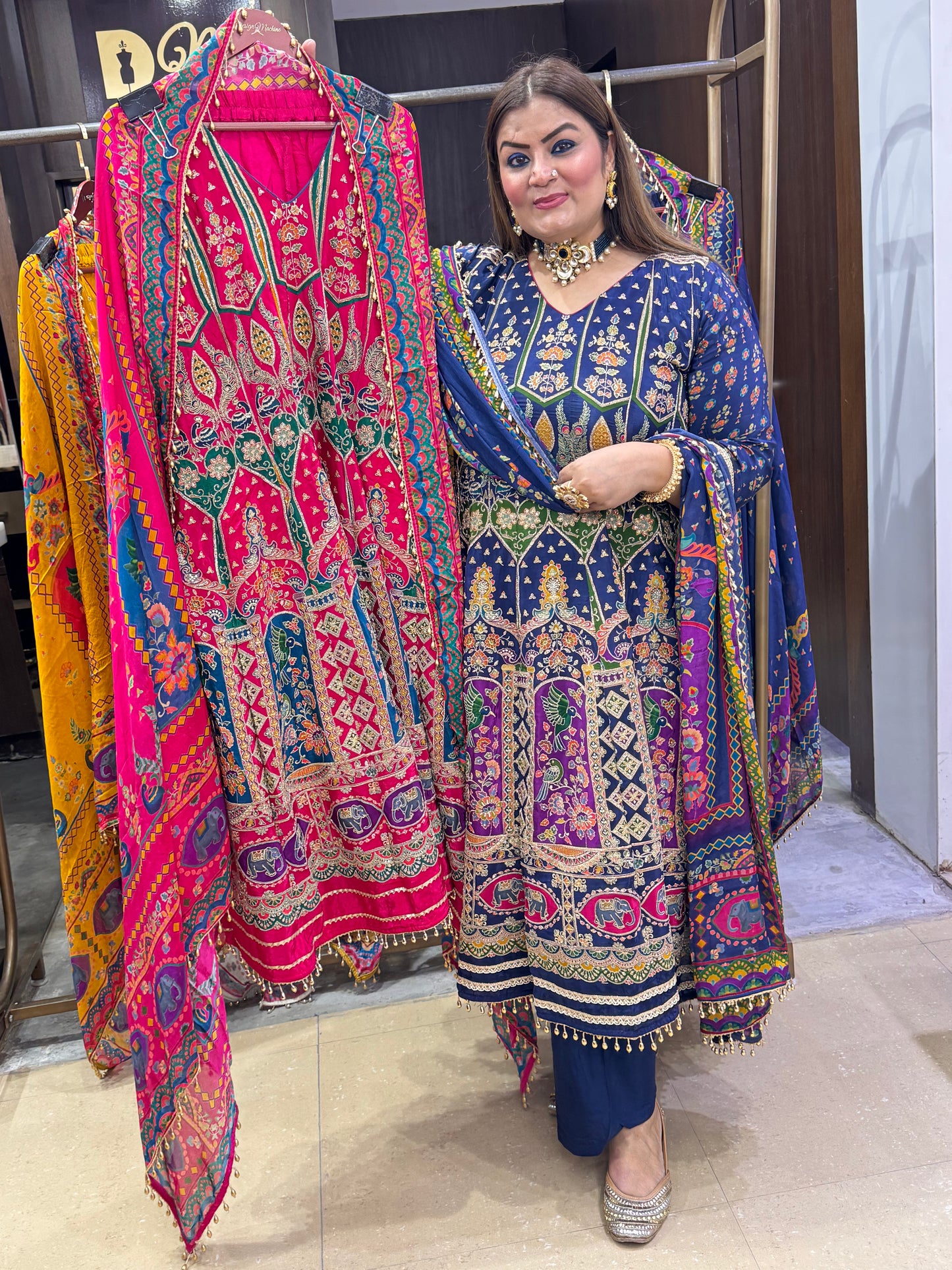 Ruhara Pure crepe (Anarkali)