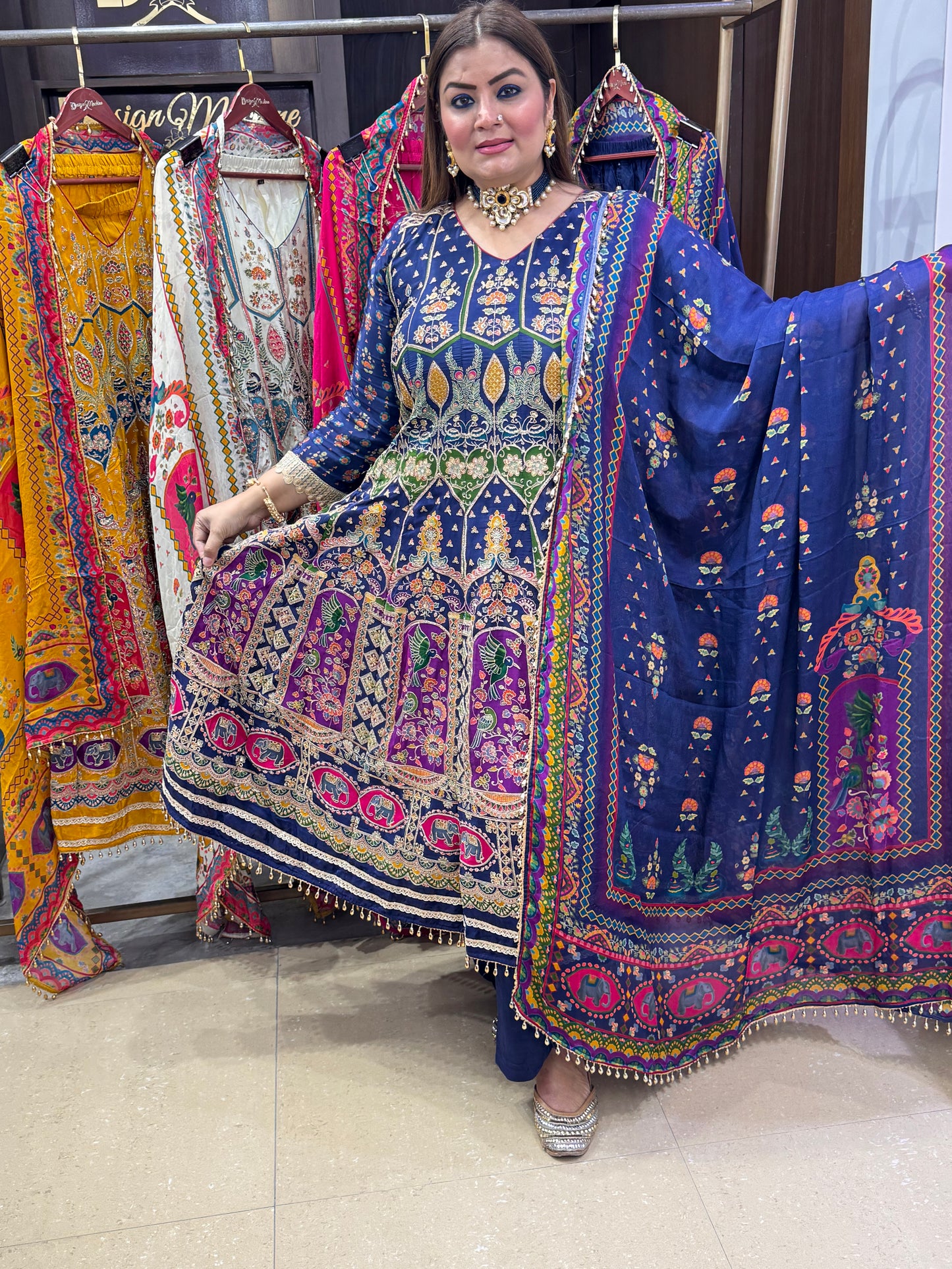 Ruhara Pure crepe (Anarkali)