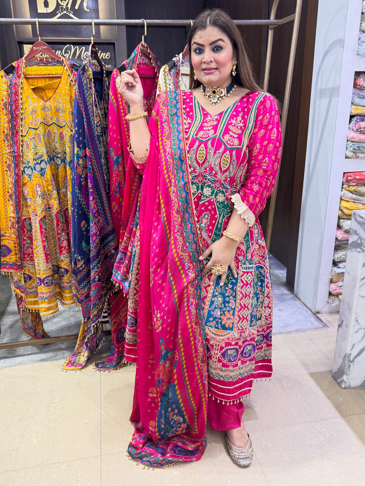 Alevi Pure crepe (Anarkali)