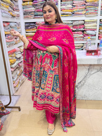 Alevi Pure crepe (Anarkali)