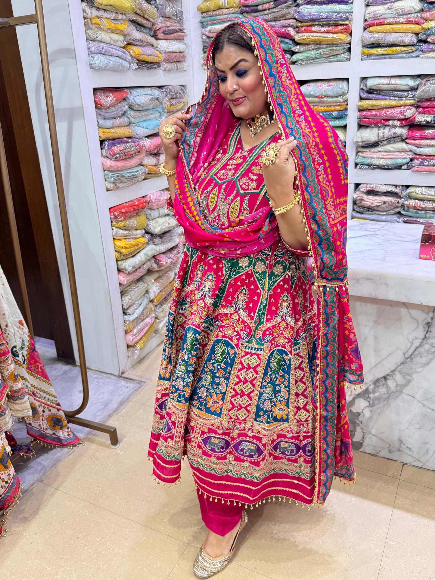 Alevi Pure crepe (Anarkali)